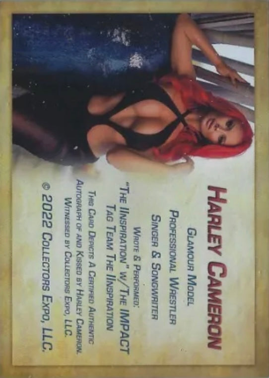 Harley Cameron trading card PW Catalog