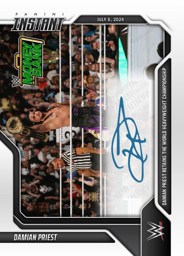 Damian Priest – Damian Priest Retains the World Heavyweight Championship trading card PW Catalog