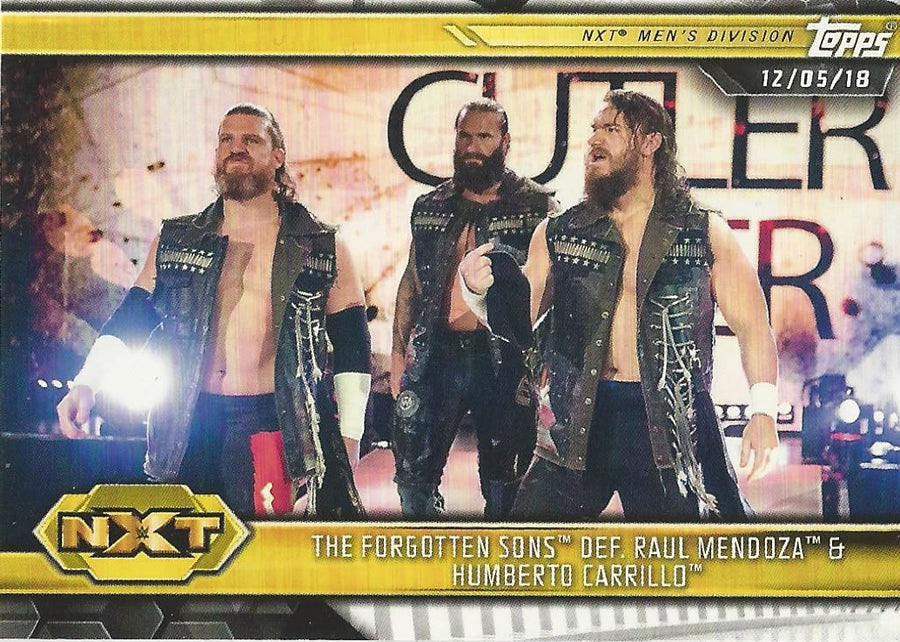 WWE Topps NXT 2019 Forgotten Sons #66