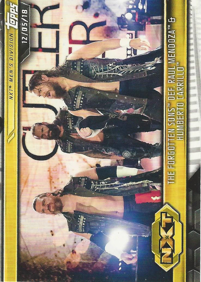 WWE Topps NXT 2019 Forgotten Sons #66