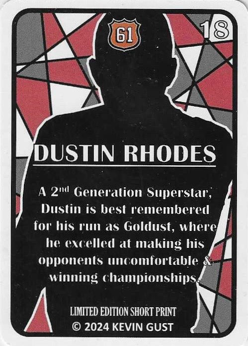 Dustin Rhodes (Natural Dustin) trading card PW Catalog