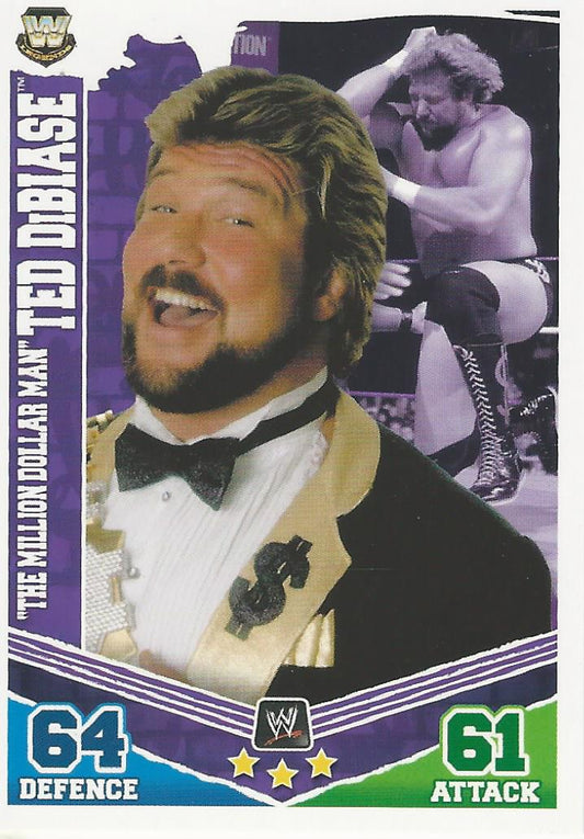WWE Topps Slam Attax Mayhem 2010 Million Dollar Man Ted Dibiase #167