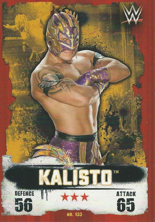 WWE Topps Slam Attax Takeover 2016 Kalisto Correction Card #133