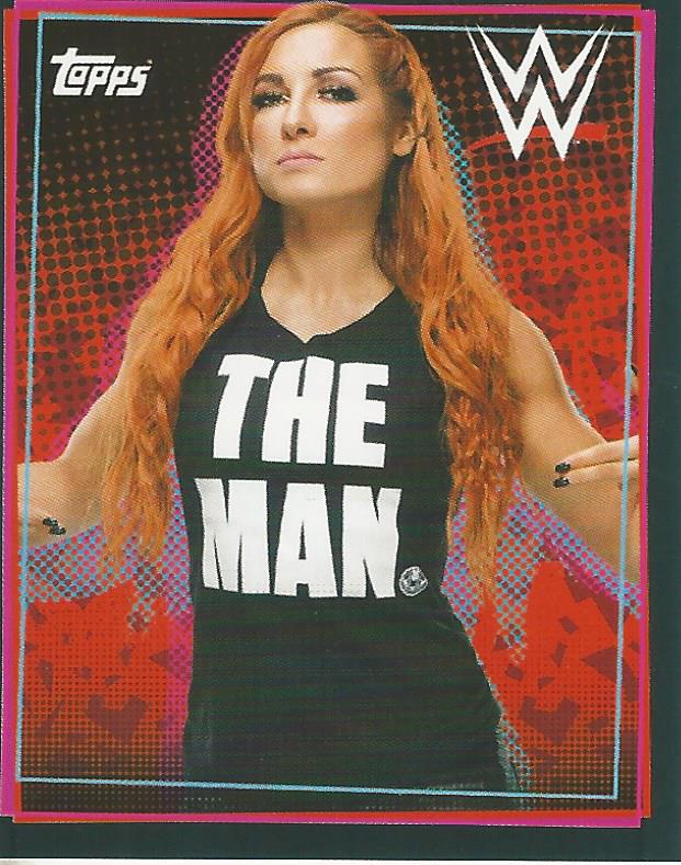 WWE Topps Road to Wrestlemania Stickers 2021 Becky Lynch #167