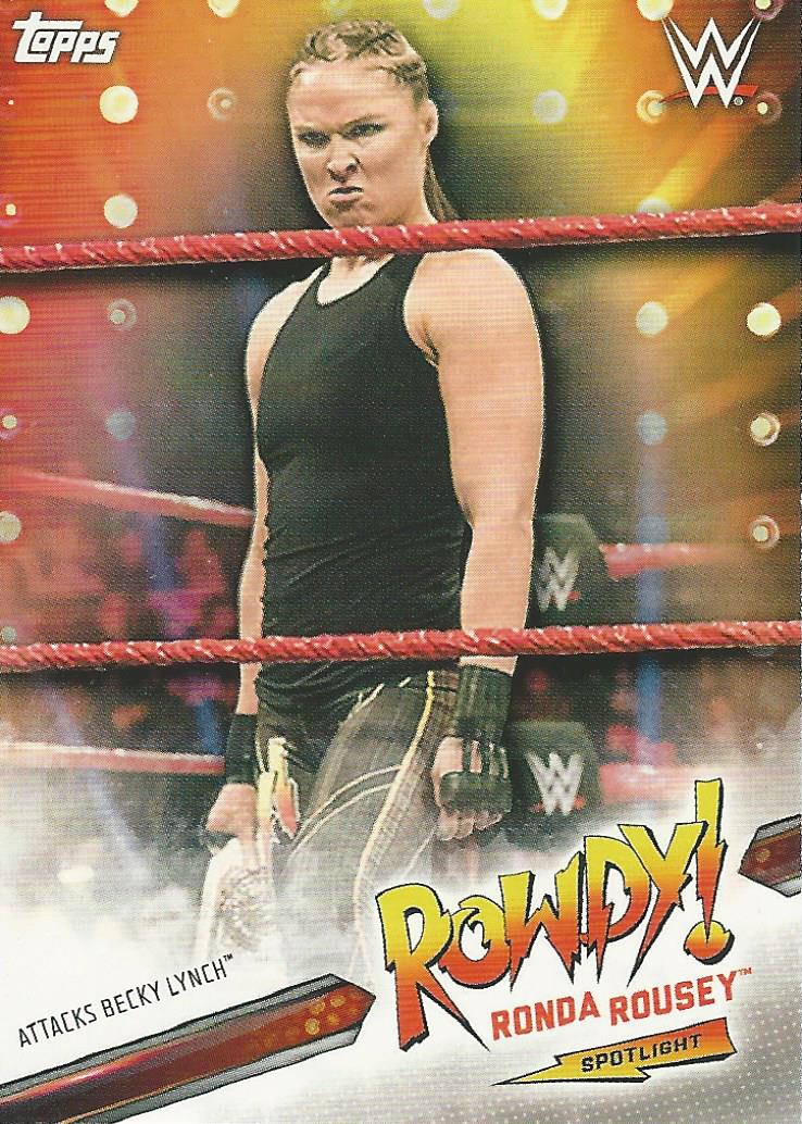 WWE Topps Smackdown 2019 Ronda Rousey 39 of 40 trading card PW Catalog