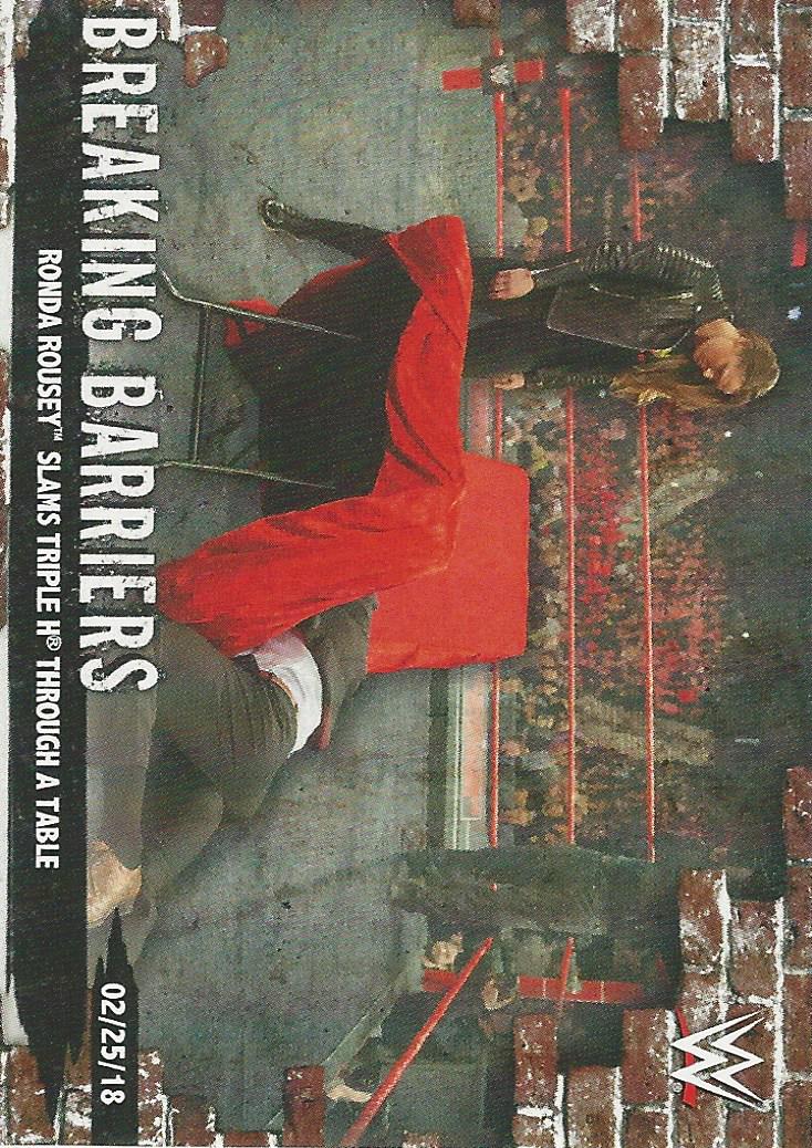 WWE Topps Women Division 2020 Ronda Rousey BB-7 trading card PW Catalog