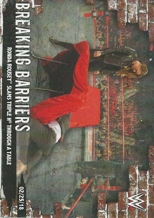 WWE Topps Women Division 2020 Ronda Rousey BB-7 trading card PW Catalog