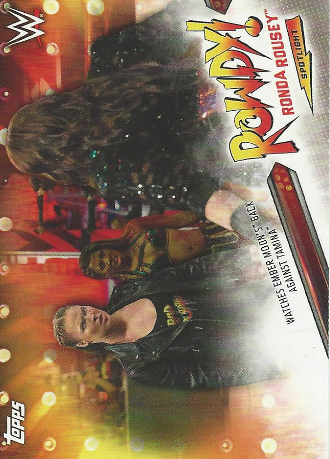 WWE Topps Summerslam 2019 Ronda Rousey Tribute 30/40 trading card PW Catalog
