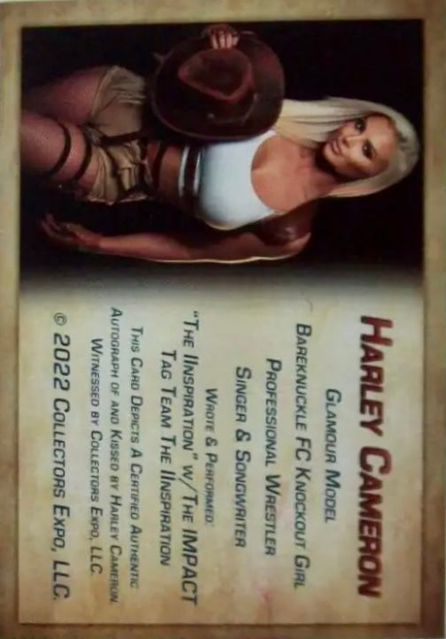 Harley Cameron trading card PW Catalog