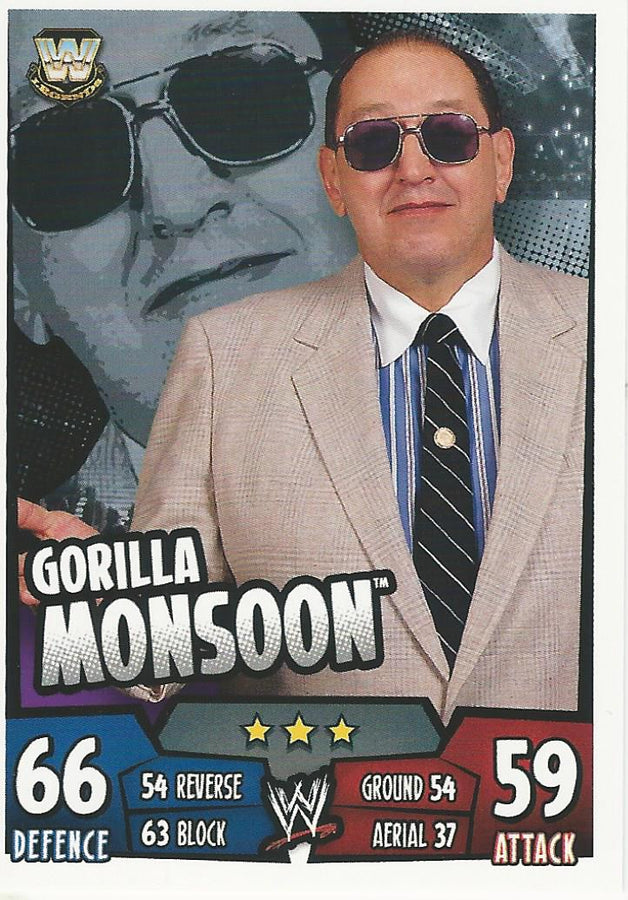 WWE Topps Slam Attax Rumble 2011 Gorilla Monsoon #168