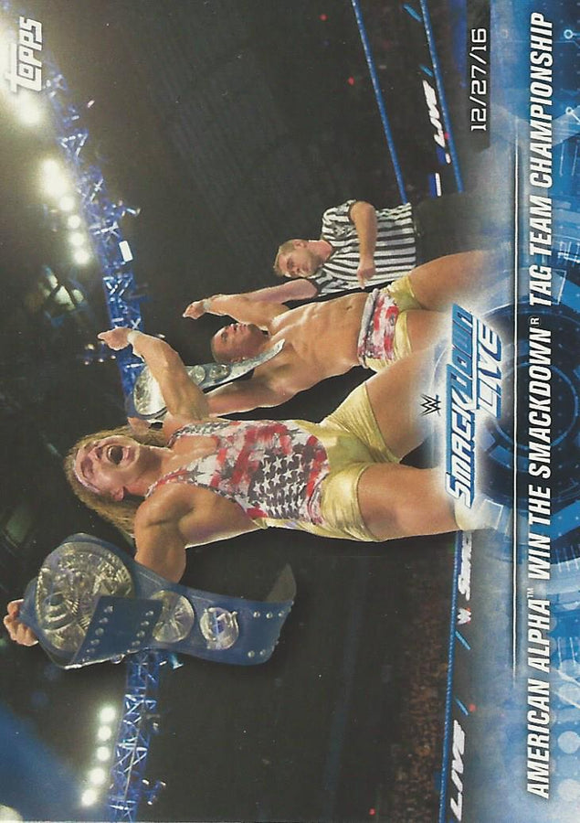 WWE Topps Road to Wrestlemania 2018 Chad Gable and Jason Jordan #68