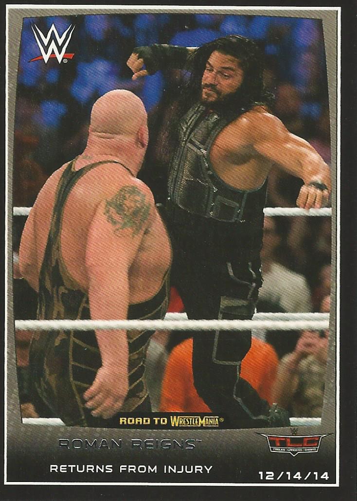 WWE Topps Road to Wrestlemania 2015 Roman Reigns #68