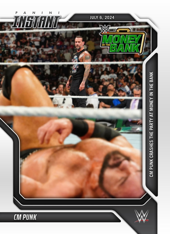 CM Punk – CM Punk Crashes the Party at Money in the Bank trading card PW Catalog