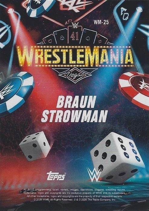 Braun Strowman trading card PW Catalog