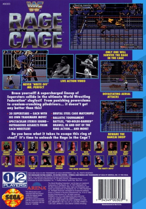 WWF Rage in the Cage [Sega CD] PWcatalog