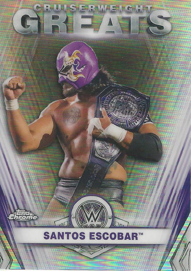 WWE Topps Chrome 2021 Santos Escobar CG-8 trading card PW Catalog