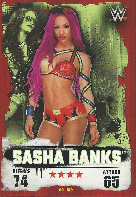WWE Topps Slam Attax Takeover 2016 Sasha Banks #160