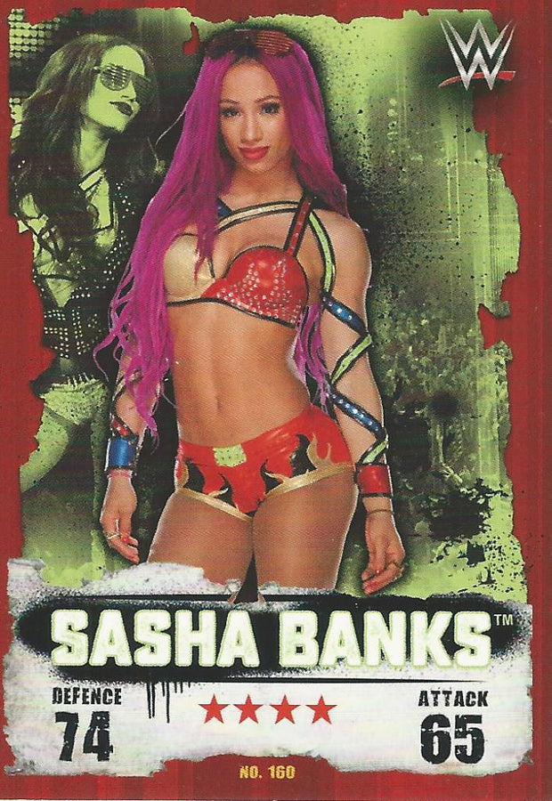 WWE Topps Slam Attax Takeover 2016 Sasha Banks #160