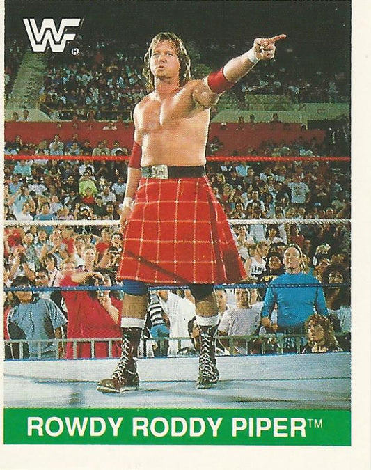 WWF Merlin Sticker Collection 1990 Rowdy Roddy Piper #169