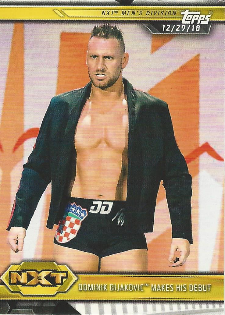 WWE Topps NXT 2019 Dominik Dijakovic #69