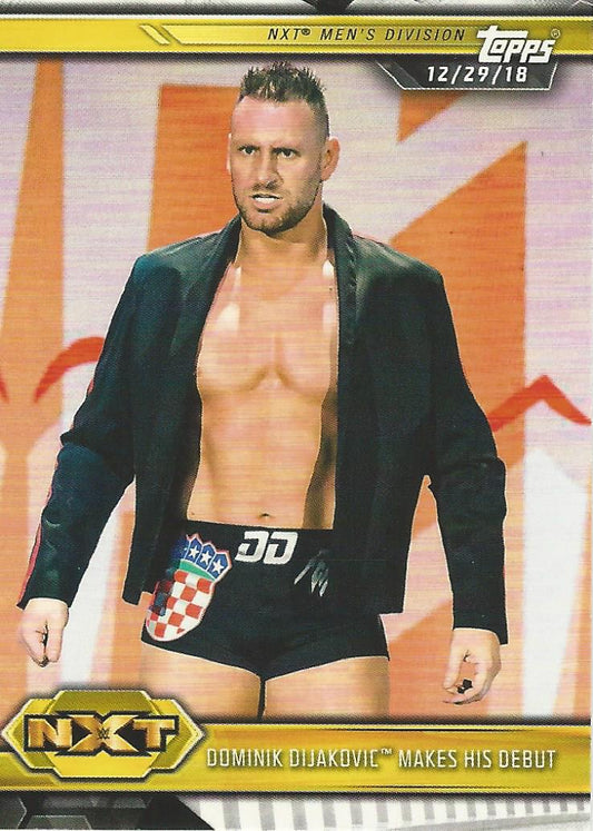 WWE Topps NXT 2019 Dominik Dijakovic #69