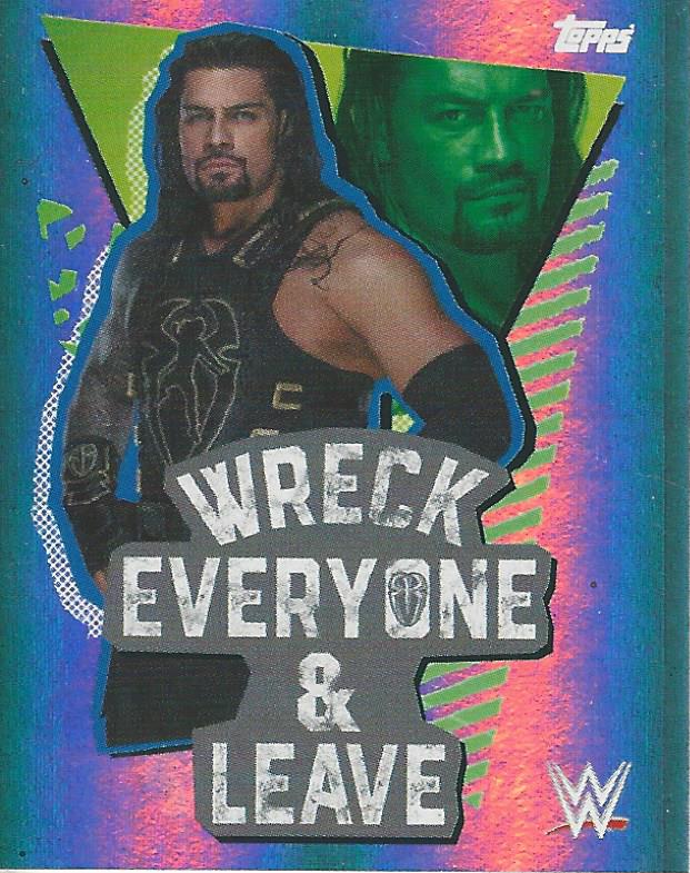 WWE Topps Road to Wrestlemania Stickers 2021 Roman Reigns #169