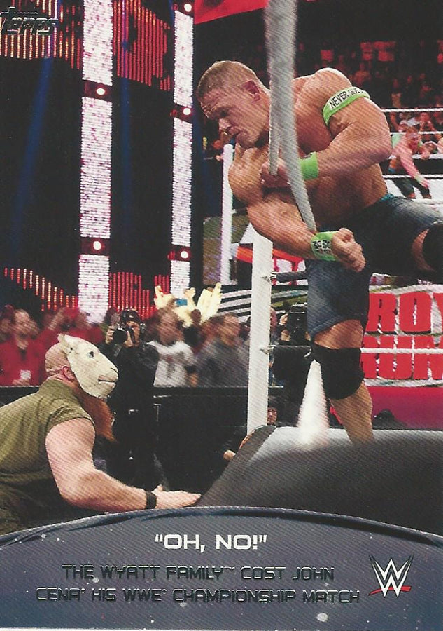WWE Topps 2015 John Cena 9 of 10 trading card PW Catalog