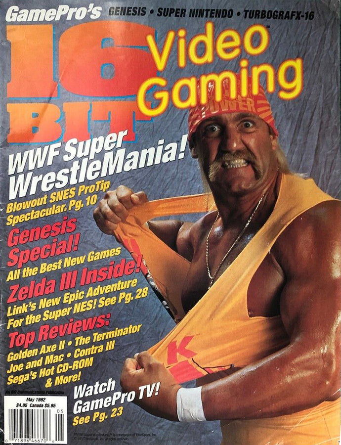 16 Bit Video Gaming Magazine May 1992 Magazine PWcatalog