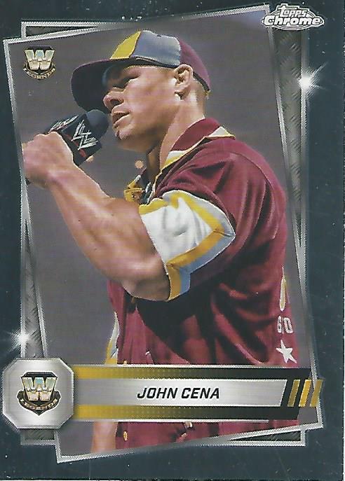 WWE Topps Chrome 2025 Trading Cards John Cena No.16 PW Catalog