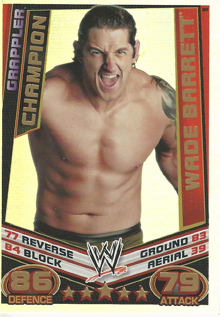 WWE Topps Slam Attax Rebellion 2012 Wade Barrett Champion #16