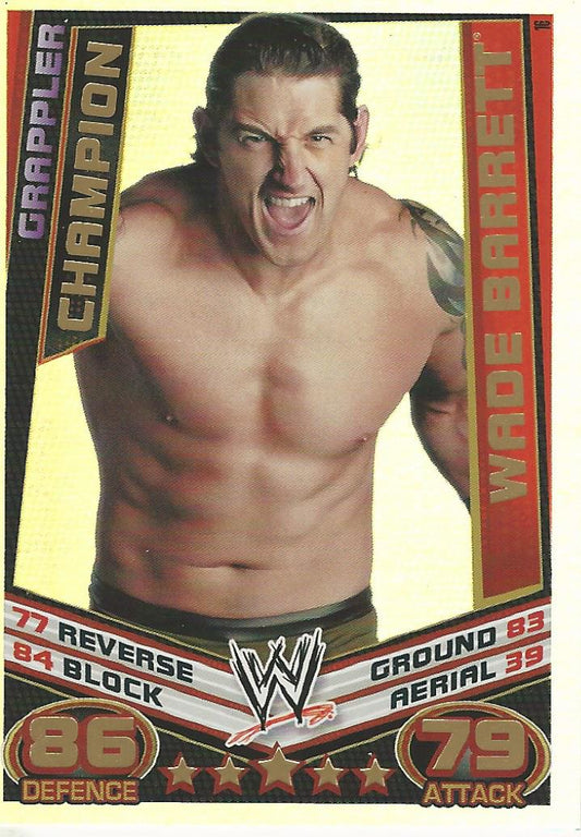 WWE Topps Slam Attax Rebellion 2012 Wade Barrett Champion #16