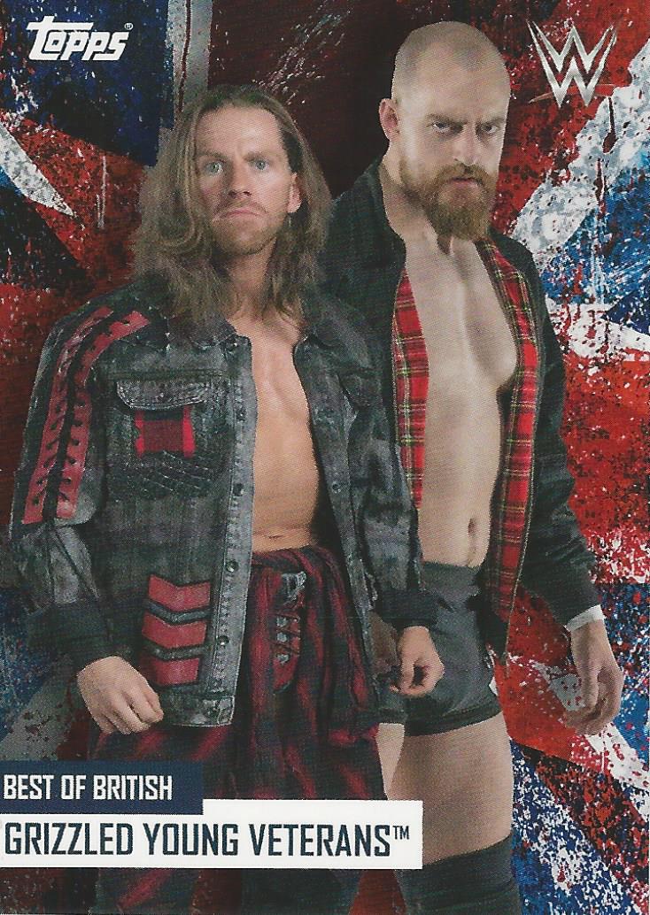 WWE Topps Best of British 2021 Grizzled Young Veterans trading card PW Catalog