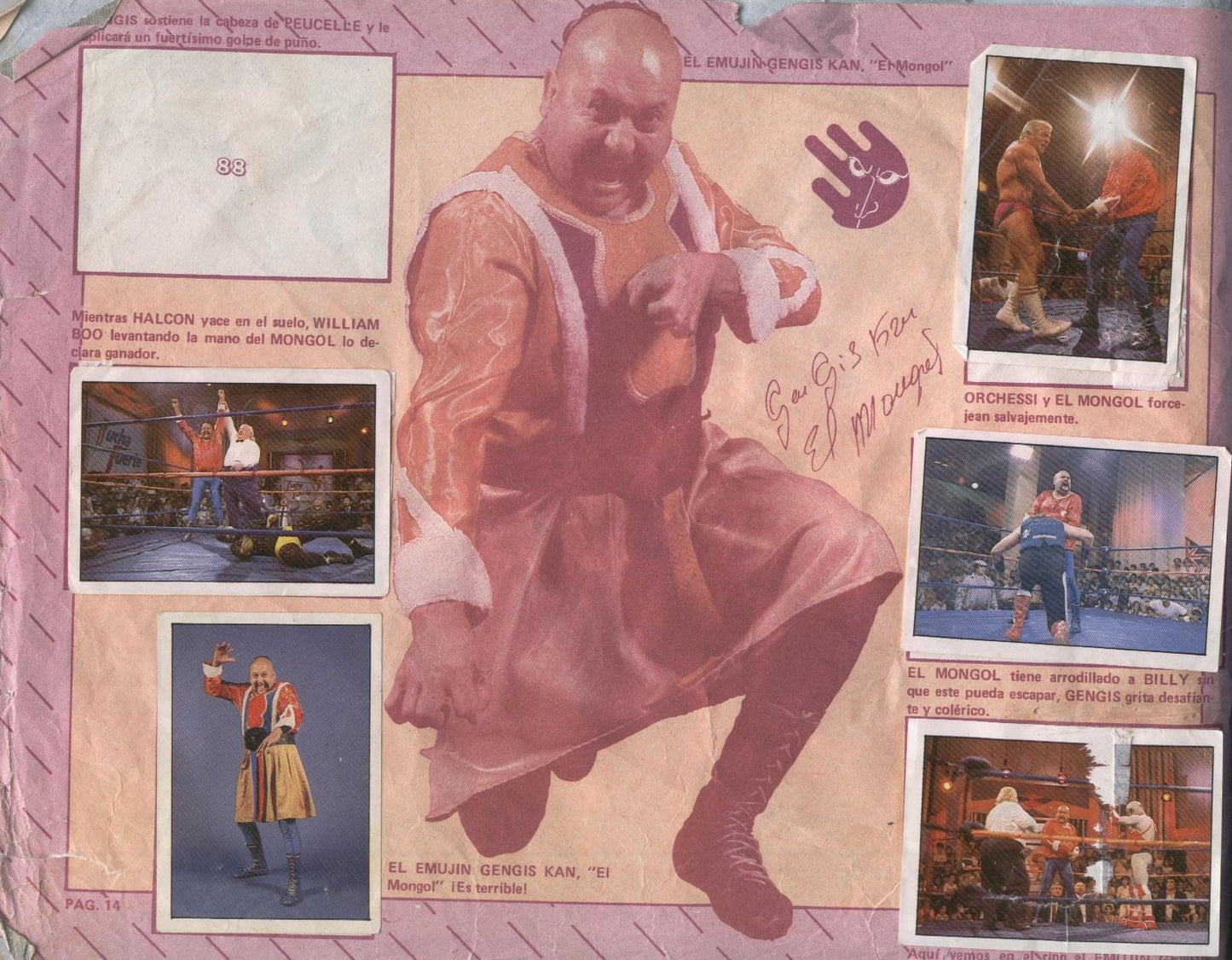 Lucha Fuerte Stickers Album From Argentina 1988 Stickers Album PW Catalog