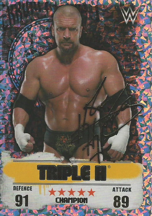 WWE Topps Slam Attax Takeover 2016 Triple H Gold Champion #16