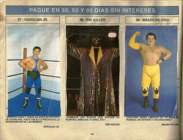 Super Album de Luchas Stickers Album 1991 From Mexico Stickers Album PW Catalog