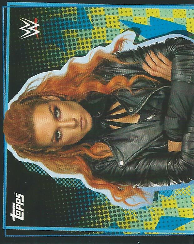 WWE Topps Road to Wrestlemania Stickers 2021 Becky Lynch #16