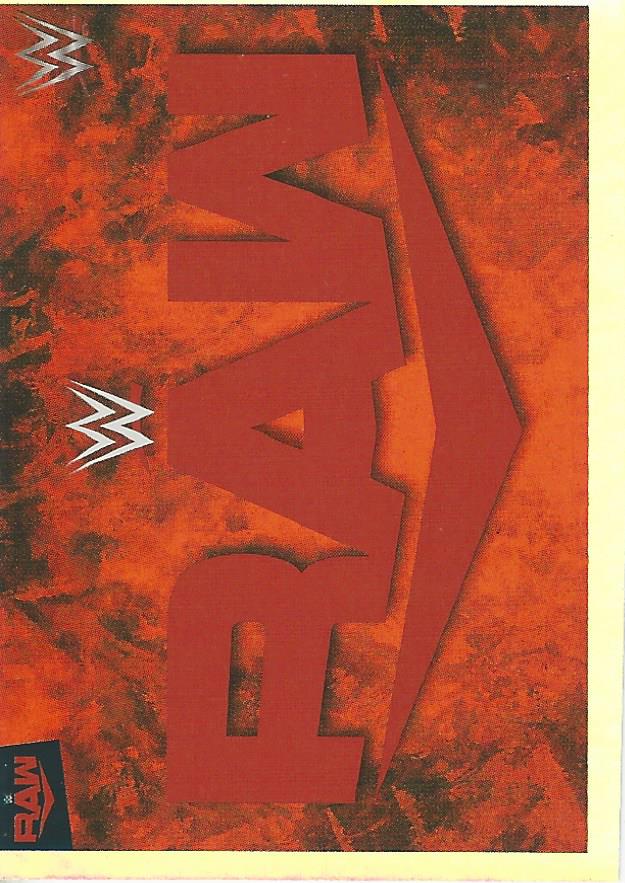 WWE Panini 2022 Sticker Collection Raw Logo Foil #16