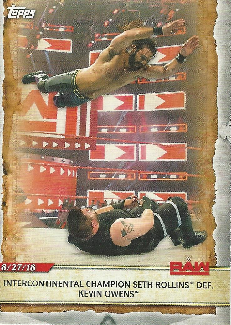WWE Topps Road to Wrestlemania 2020 Seth Rollins #16