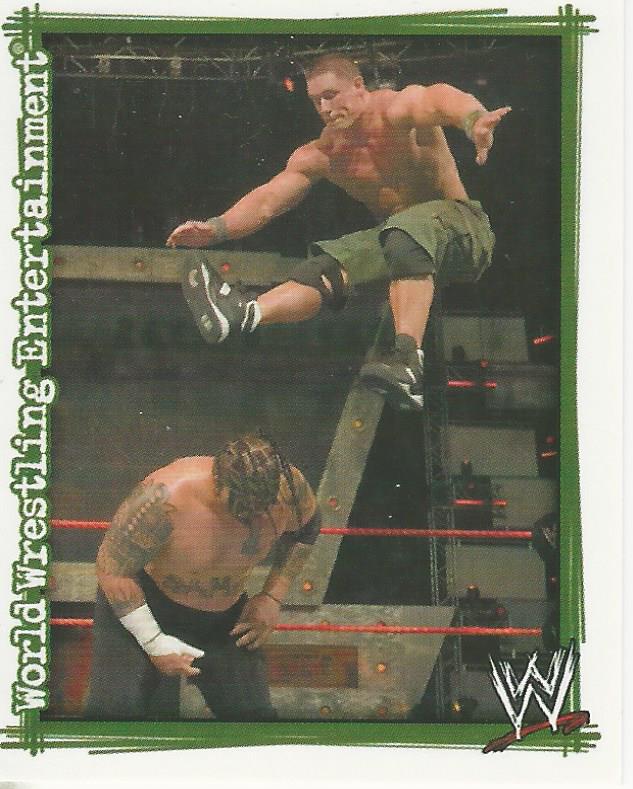 WWE Topps Superstars Uncovered 2007 Sticker John Cena #16