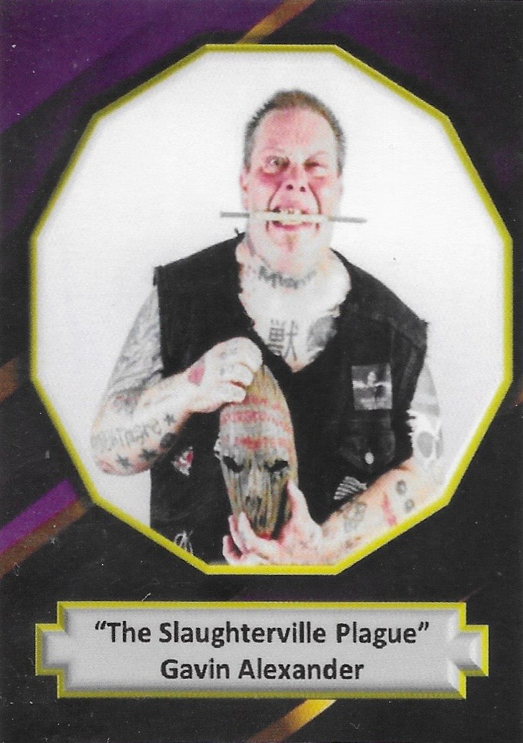 “The Slaughterville Plague” Gavin Alexander trading card PW Catalog