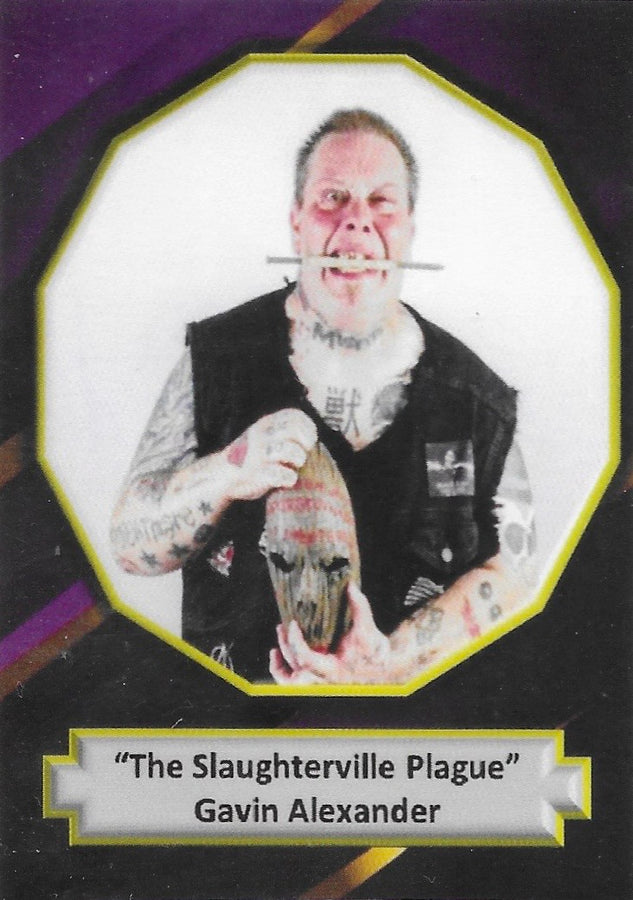 “The Slaughterville Plague” Gavin Alexander trading card PW Catalog