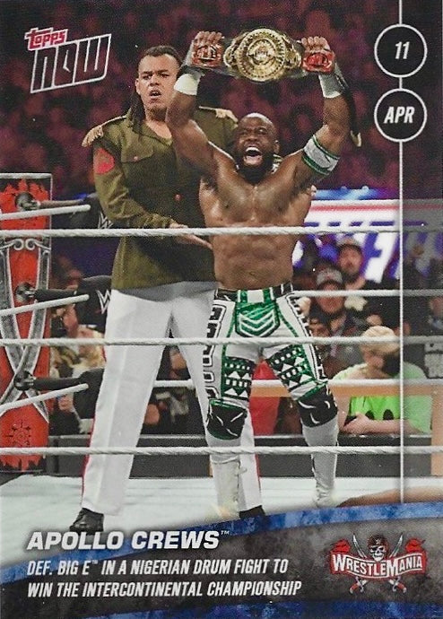 Apollo Crews DEF. Big E in a Nigerian Drum Fight to Win the Intercontinental Championship