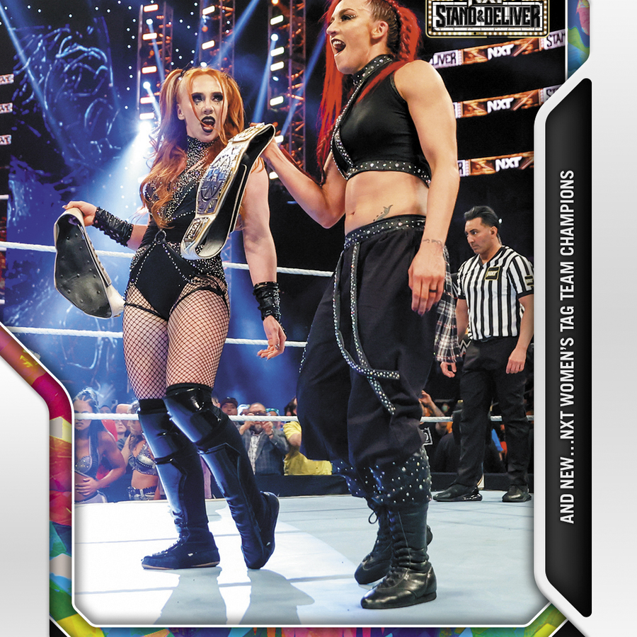 Alba Fyre & Isla Dawn – and NEW… NXT Women’s TAG Team Champions trading card PW Catalog