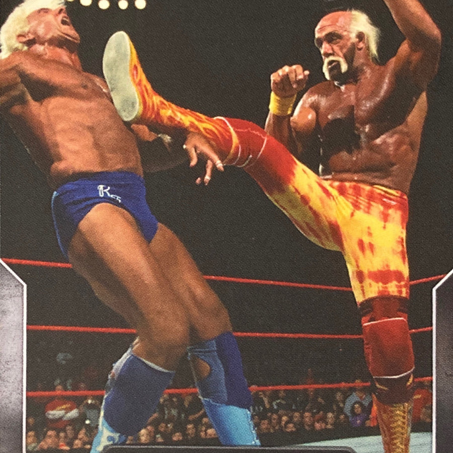 RAW – MAY 13, 2002 Hulk Hogan DEF. RIC Flair trading card PW Catalog
