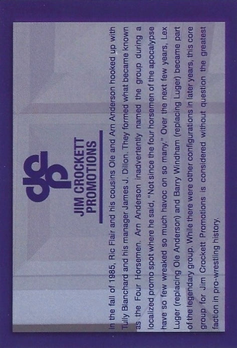 The Four Horsemen trading card PW Catalog
