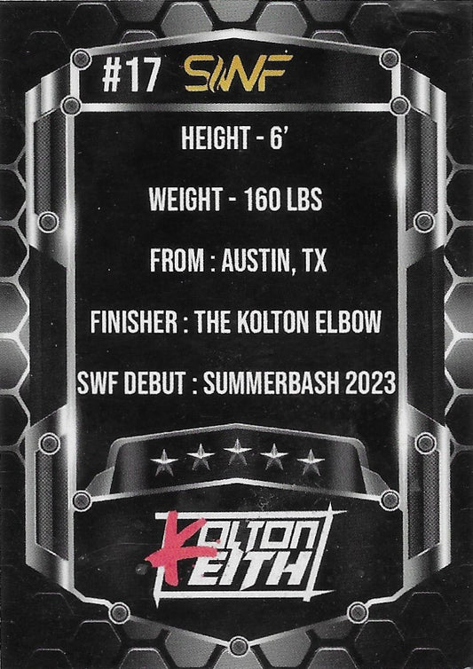 Kolton Keith trading card PW Catalog