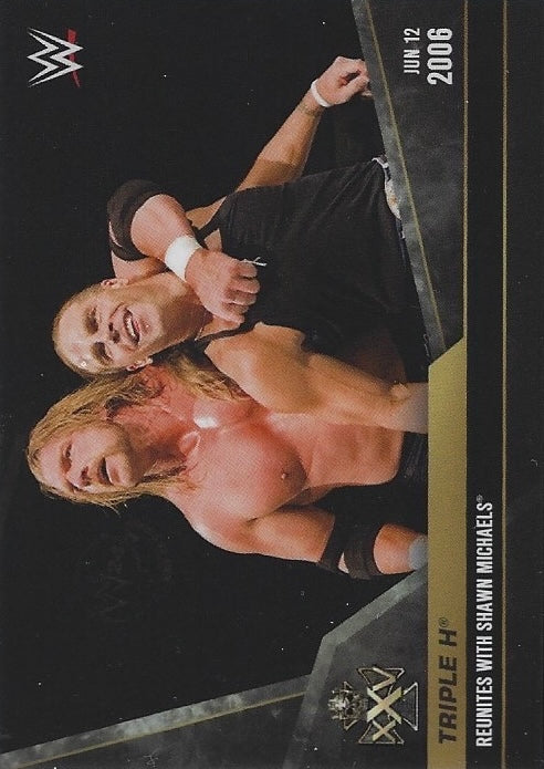 JUN 12 2006 – Triple H Reunites With Shawn Michaels trading card PW Catalog