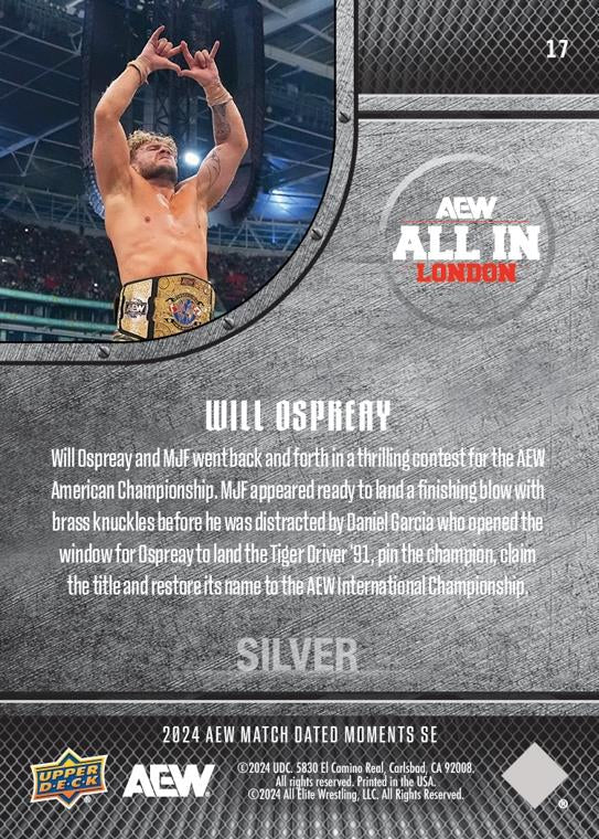 Will Ospreay – Will Ospreay Uses the Tiger Driver ’91 to Defeat MJF for the AEW American Championship