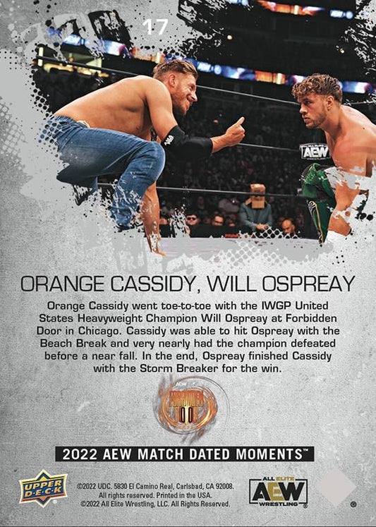 Orange Cassidy, Will Ospreay – Orange Cassidy and Will Ospreay Battle IT Out in the Iwgp United States Heavyweight Championship Match trading card PW Catalog