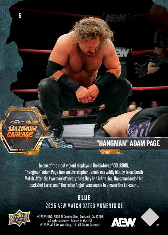 “Hangman” Adam Page” – “Hangman” Adam Page Scores Another Texas Death Match Victory – Possibly Ending the Career of Christopher Daniels